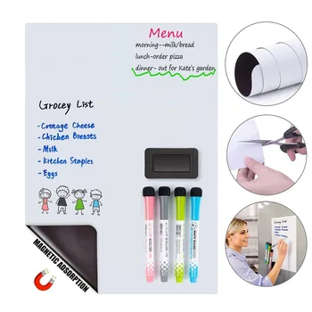 Dry Wipe Magnetic Board for Refrigerator Fridge Magnet Magnetic Sticker Fridge White Board Markers Eraser Grocery Shopping List
Dry Wipe Magnetic Board for Refrigerator Fridge Magnet Magnetic Sticker Fridge White Board Markers Eraser Grocery Shopping List