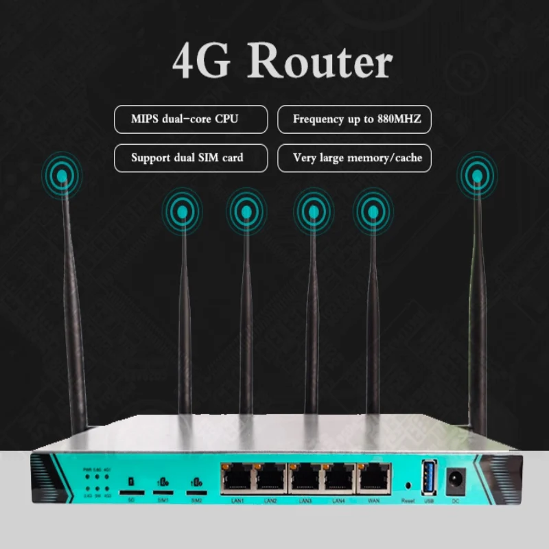Unlocked 1200Mbps High-Power Gigabit LTE 3G4G Router Dual Sim 4G Bonding Router Rj45 Ethernet Port Lte Mobile Broadband
Unlocked 1200Mbps High-Power Gigabit LTE 3G4G Router Dual Sim 4G Bonding Router Rj45 Ethernet Port Lte Mobile Broadband