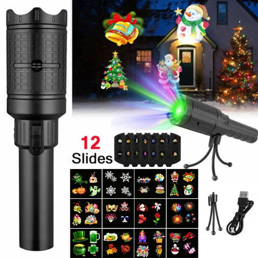 LED Projector Night Light Portable Projection Flashlight Lantern Slide Torch With 12 3D Patterns For Party Birthday Kids Gifts
LED Projector Night Light Portable Projection Flashlight Lantern Slide Torch With 12 3D Patterns For Party Birthday Kids Gifts