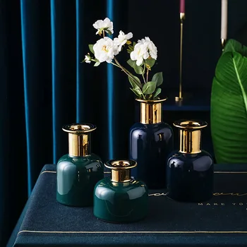 Nordic Modern Simple Ceramic Vase Gold Edge Crack Electroplating Ceramic Technology Dining Table Home Decorative
Nordic Modern Simple Ceramic Vase Gold Edge Crack Electroplating Ceramic Technology Dining Table Home Decorative