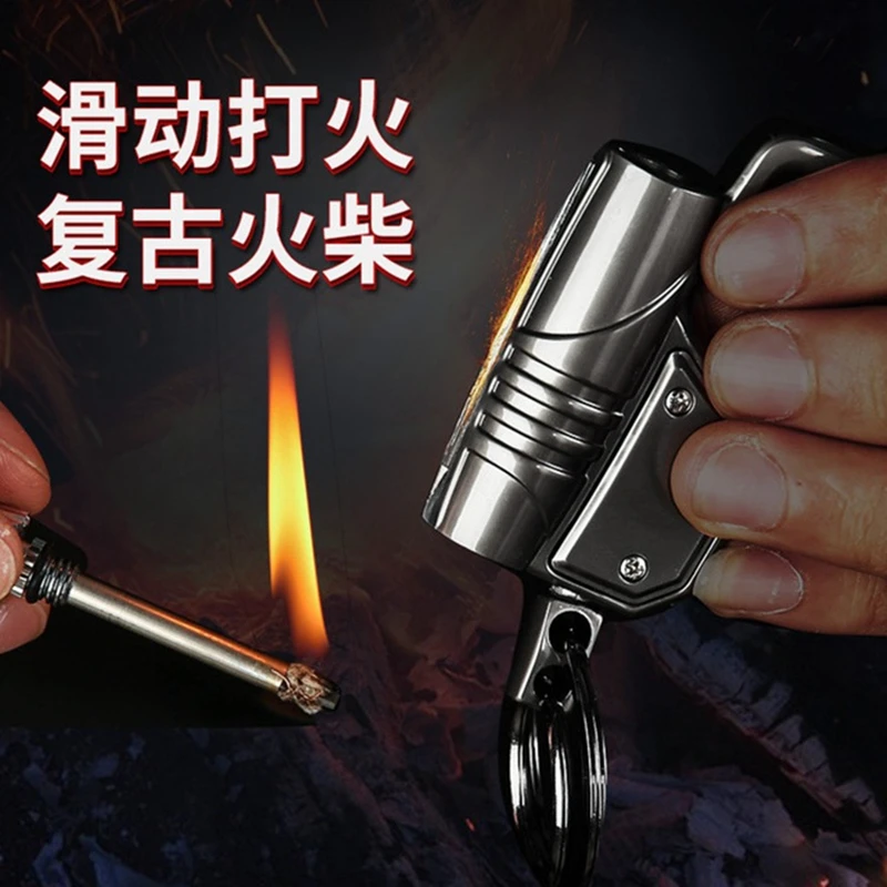 Ten thousand match lighters multi-function key chain, creative personality small electric lamp outdoor lighting
Ten thousand match lighters multi-function key chain, creative personality small electric lamp outdoor lighting