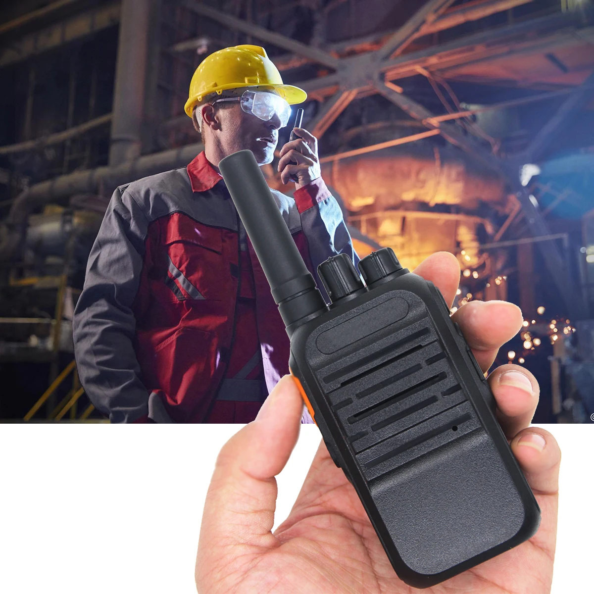 

SOONHUA Walkie Talkie Handheld Walkie Talkie Mini Walkie Talkies 400-480MHz Two Way Radio PC Programming Password