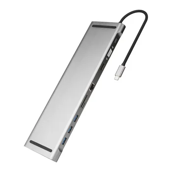 USB Type C HUB to 3.0 USB HDMI RJ45 USB HUB for Mac Book Pro Accessories USB Splitter Multi 11 Ports Type C HUB USB-C HUB
USB Type C HUB to 3.0 USB HDMI RJ45 USB HUB for Mac Book Pro Accessories USB Splitter Multi 11 Ports Type C HUB USB-C HUB