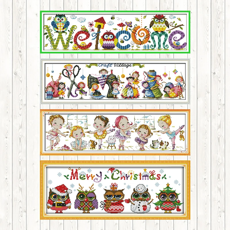 Craft Village Cross Stitch Patterns DIY Needlework Embroidery Kit 14ct 11ct Counted Printed Canvas DMC Cotton Thread Home Decor
Craft Village Cross Stitch Patterns DIY Needlework Embroidery Kit 14ct 11ct Counted Printed Canvas DMC Cotton Thread Home Decor