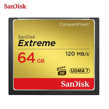

SanDisk Compactflash Memory Card 32gb 64gb 128gb CF Card Extreme 800X High Speed UDMA 7 120MB/s VPG-20 Full HD Video