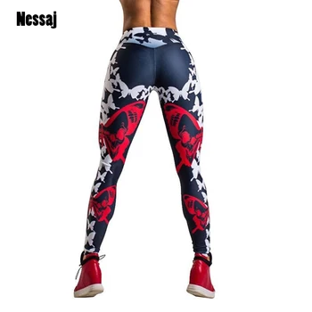 Nessaj Push Up Leggings Women Polyester Butterfly Print Slim Trousers Pants High Waist Work Out Fashion Leggings For Girl 
Nessaj Push Up Leggings Women Polyester Butterfly Print Slim Trousers Pants High Waist Work Out Fashion Leggings For Girl