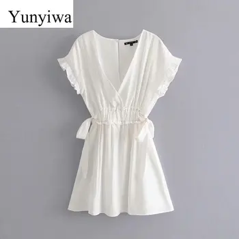 2020 Women Fashion V Neck Solid Color Agaric Lace Bow Tied Design Dress Female Sweet Ruffles Vestidos Party Chic Dresses
2020 Women Fashion V Neck Solid Color Agaric Lace Bow Tied Design Dress Female Sweet Ruffles Vestidos Party Chic Dresses