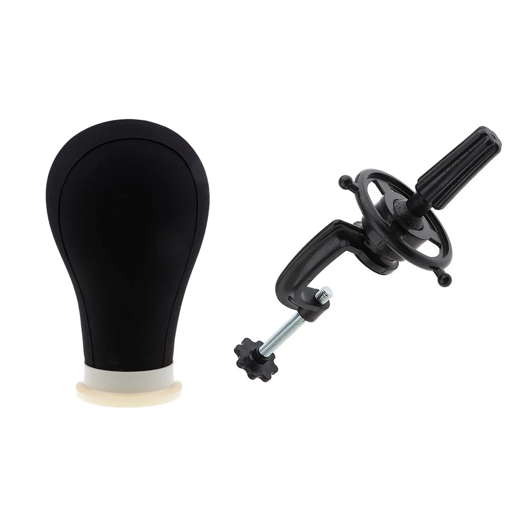 22 inches Canvas Block Mannequin Head for Wigs Making Beauty Cosmetology Training Doll Head Stand Manikin Clamp Pins Set 22 inches Canvas Block Mannequin Head for Wigs Making Beauty Cosmetology Training Doll Head Stand Manikin Clamp Pins Set