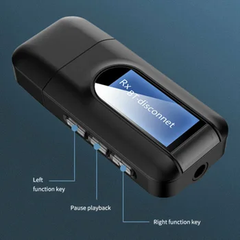 Bluetooth 5.0 Transmitter Receiver LCD Display 3.5mm USB Aux Adapter for Laptop TV LHB99
Bluetooth 5.0 Transmitter Receiver LCD Display 3.5mm USB Aux Adapter for Laptop TV LHB99