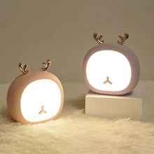 Cute Pet Night Light for Baby Kid Sleep Lamp USB Charging Touch Dimming Lighting Fixture Bedroom Desk Lamps Home Deco Deer Bunny
Cute Pet Night Light for Baby Kid Sleep Lamp USB Charging Touch Dimming Lighting Fixture Bedroom Desk Lamps Home Deco Deer Bunny