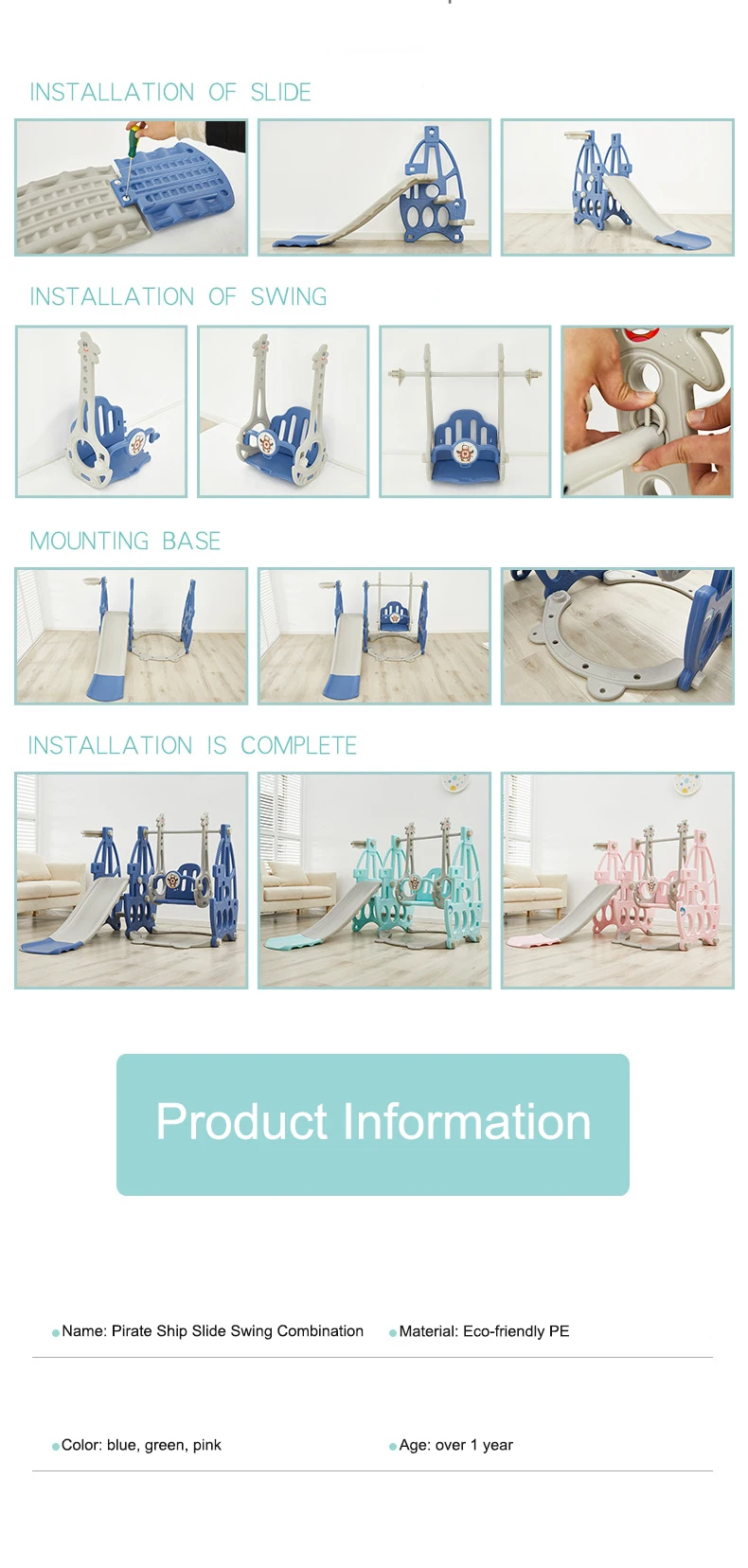 playskool swing and slide