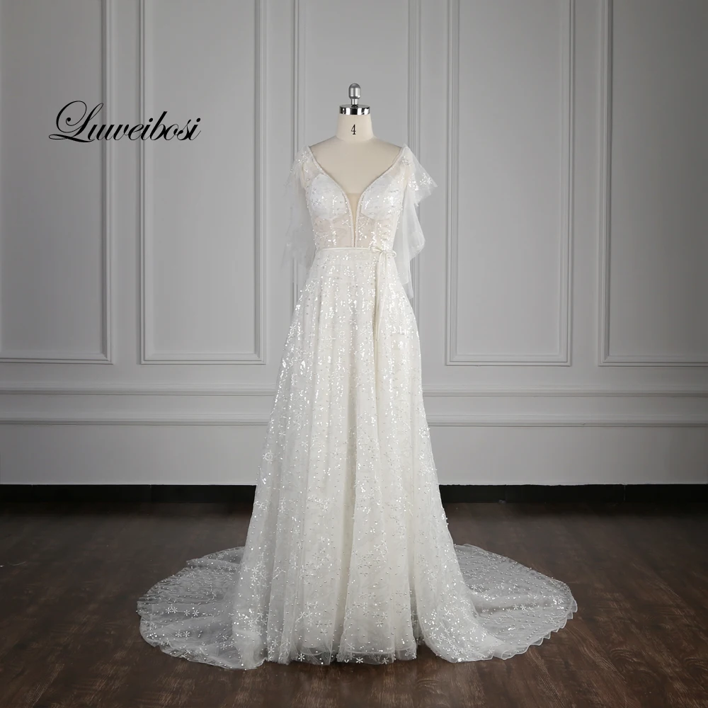 100% real picture Wellbirth Vestido de novia 2020 sparkling bridal dress sleeveless V neck A line wedding dress TT028
100% real picture Wellbirth Vestido de novia 2020 sparkling bridal dress sleeveless V neck A line wedding dress TT028