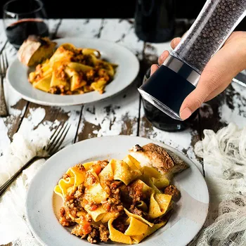 Stainless Steel/Glass Manual Rotation Pepper Grinder Multifunction Spice Jar Salt and Pepper Shakers Kitchen Seasoning Tools
Stainless Steel/Glass Manual Rotation Pepper Grinder Multifunction Spice Jar Salt and Pepper Shakers Kitchen Seasoning Tools