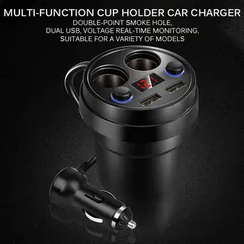 AOZBZ Multifunctional 2 USB Ports Car Cup Charger 3.1A 2-Socket Cigarette Lighter Splitter for Phones GPS Car Power Adapter
AOZBZ Multifunctional 2 USB Ports Car Cup Charger 3.1A 2-Socket Cigarette Lighter Splitter for Phones GPS Car Power Adapter