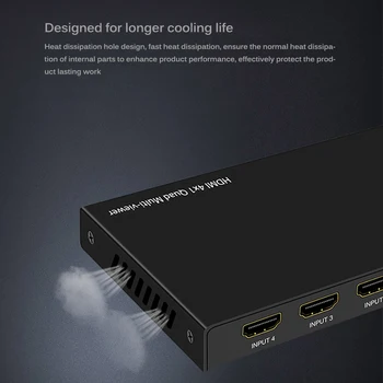 4K*2K 1080P HDMI Splitter HDMI Splitter 1 Output 4 Input Amplifier Support 3D Intelligent 4 Port 4K HDMI Audio Switcher
4K*2K 1080P HDMI Splitter HDMI Splitter 1 Output 4 Input Amplifier Support 3D Intelligent 4 Port 4K HDMI Audio Switcher