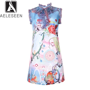 AELESEEN Runway Print Dresses Women 2019 New Design Autumn Luxury Ruffled Collar Casual Sleeveless Sweet Printed Mini Dress
AELESEEN Runway Print Dresses Women 2019 New Design Autumn Luxury Ruffled Collar Casual Sleeveless Sweet Printed Mini Dress