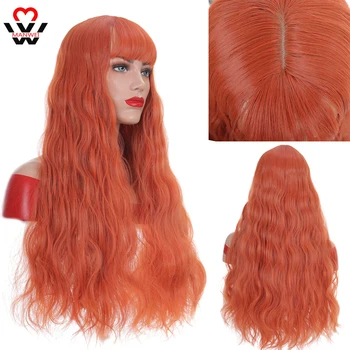 MANWEISynthetic Natural Wave Womens Wigs with Bangs Water Wave Heat Resistant Synthetic Wigs for Women African American
MANWEISynthetic Natural Wave Womens Wigs with Bangs Water Wave Heat Resistant Synthetic Wigs for Women African American