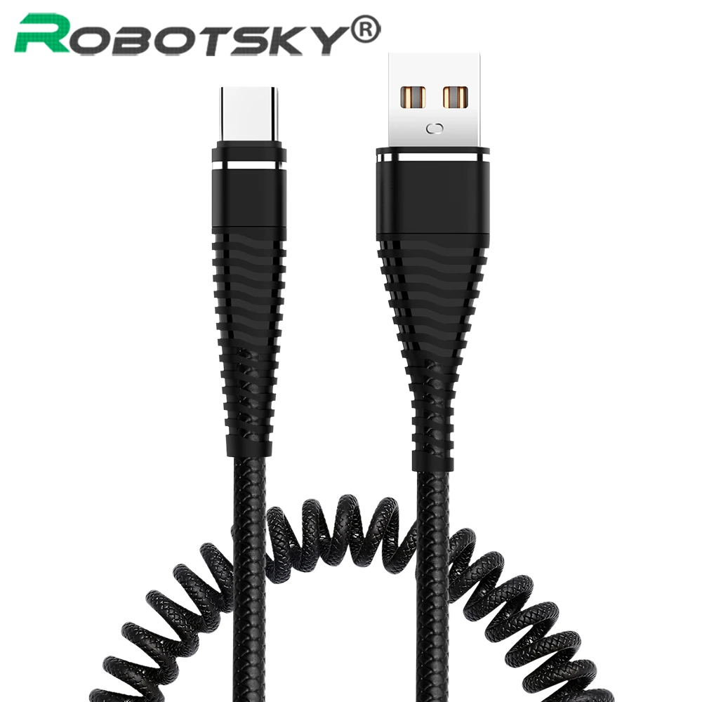 Robotsky Spring USB Cable Type C Fast Charging Data Line Spring Sync USB Charger Cable For XiaoMi Huawei Letv Samsung Micro USB
Robotsky Spring USB Cable Type C Fast Charging Data Line Spring Sync USB Charger Cable For XiaoMi Huawei Letv Samsung Micro USB