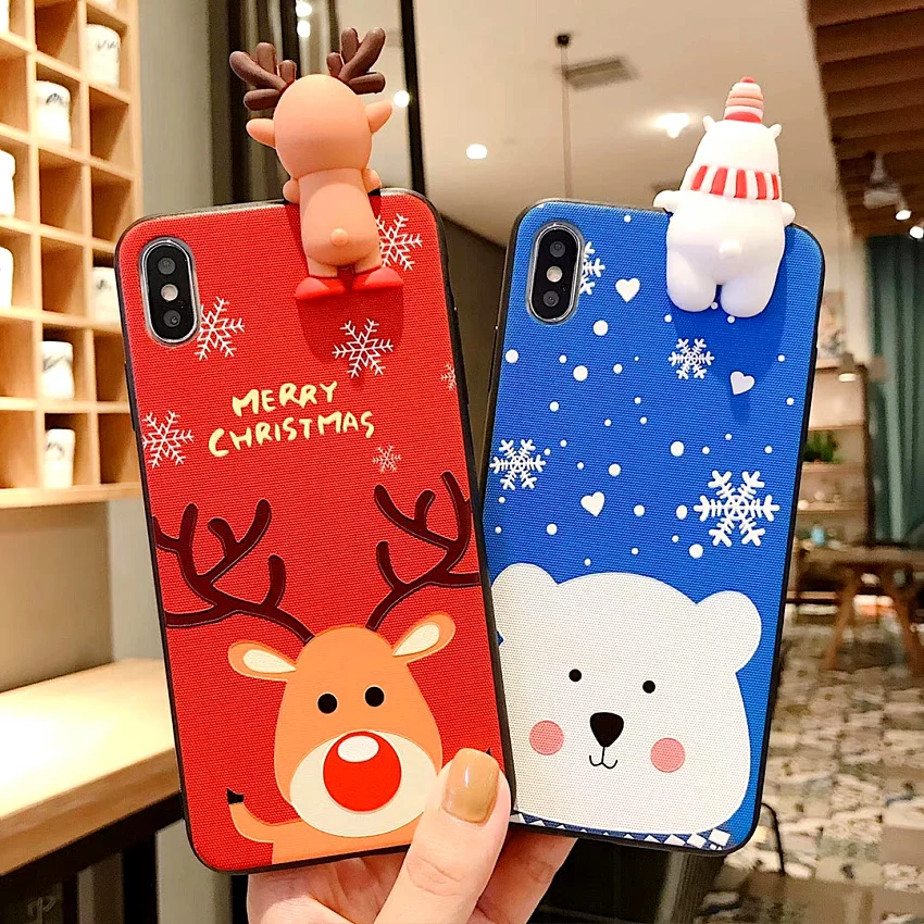 Christmas 3D Elk Moose PaPa Bear Phone Cases For iPhone 11 Pro Max XR XS Max 8 7 6 6S 8 Plus X Full Body Soft Phone Cover Gift
Christmas 3D Elk Moose PaPa Bear Phone Cases For iPhone 11 Pro Max XR XS Max 8 7 6 6S 8 Plus X Full Body Soft Phone Cover Gift