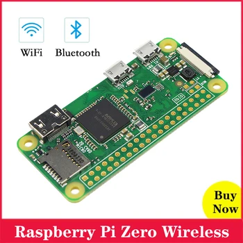 Original Raspberry Pi Zero W Board 1GHz CPU 512MB RAM with Built-in WI-FI & Bluetooth Raspberry Pi Zero Wireless RPI 0 W
Original Raspberry Pi Zero W Board 1GHz CPU 512MB RAM with Built-in WI-FI & Bluetooth Raspberry Pi Zero Wireless RPI 0 W