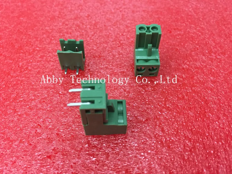 100PCS/LOT 2EDG-5.08-2P + 2EDGR-5.08-2P 2EDG 2EDGR 2Pin 5.08mm Right Angle Pin Plug-in Screw Terminal Block ROHS | Обустройство дома