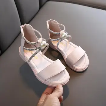 Children's Gladiator Sandals Girls fashion Shoes Crystal Princess Shoes 2020 Summer New Non-Slip Student's beach sandals 
Children's Gladiator Sandals Girls fashion Shoes Crystal Princess Shoes 2020 Summer New Non-Slip Student's beach sandals