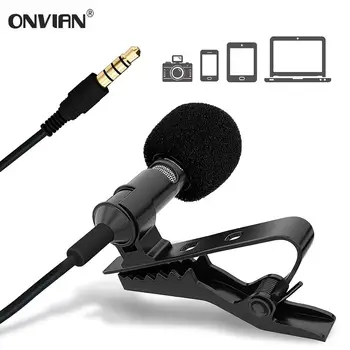 Onvian Lavalier Lapel Microphone 3.5mm Jack Omnidirectional Microphone Mini Clip on Audio Mic for Computer Laptop Mobile Phone
Onvian Lavalier Lapel Microphone 3.5mm Jack Omnidirectional Microphone Mini Clip on Audio Mic for Computer Laptop Mobile Phone