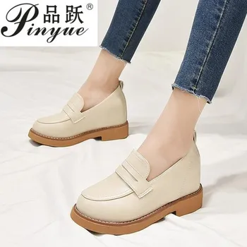 Women Wedge Loafers 3cm Increase Low Heel Ladies Shoes Pumps Slip-on Beige Women Casual Office Shoes chaussures femme
Women Wedge Loafers 3cm Increase Low Heel Ladies Shoes Pumps Slip-on Beige Women Casual Office Shoes chaussures femme