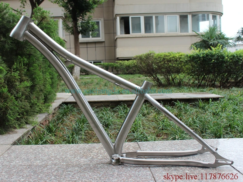 Perfect titanium mountain bicycle frame with taper head tube and sliding dropouts BSA thread BB shell CNC Plate 0 Perfect titanium mountain bicycle frame with taper head tube and sliding dropouts BSA thread BB shell CNC Plate 0