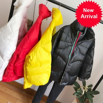 New Fashion 2020 Winter Short White Duck Down Jacket Female Light Stand Collar Thick Feather Coat Warm Casual Large Size Outwear
New Fashion 2020 Winter Short White Duck Down Jacket Female Light Stand Collar Thick Feather Coat Warm Casual Large Size Outwear