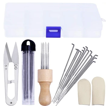 LMDZ Wool Felting Tools Kit, Needle Felting Tool and Supplies with Needle Felting Needles, Wood Handle, Scissors,Finger Cots
LMDZ Wool Felting Tools Kit, Needle Felting Tool and Supplies with Needle Felting Needles, Wood Handle, Scissors,Finger Cots
