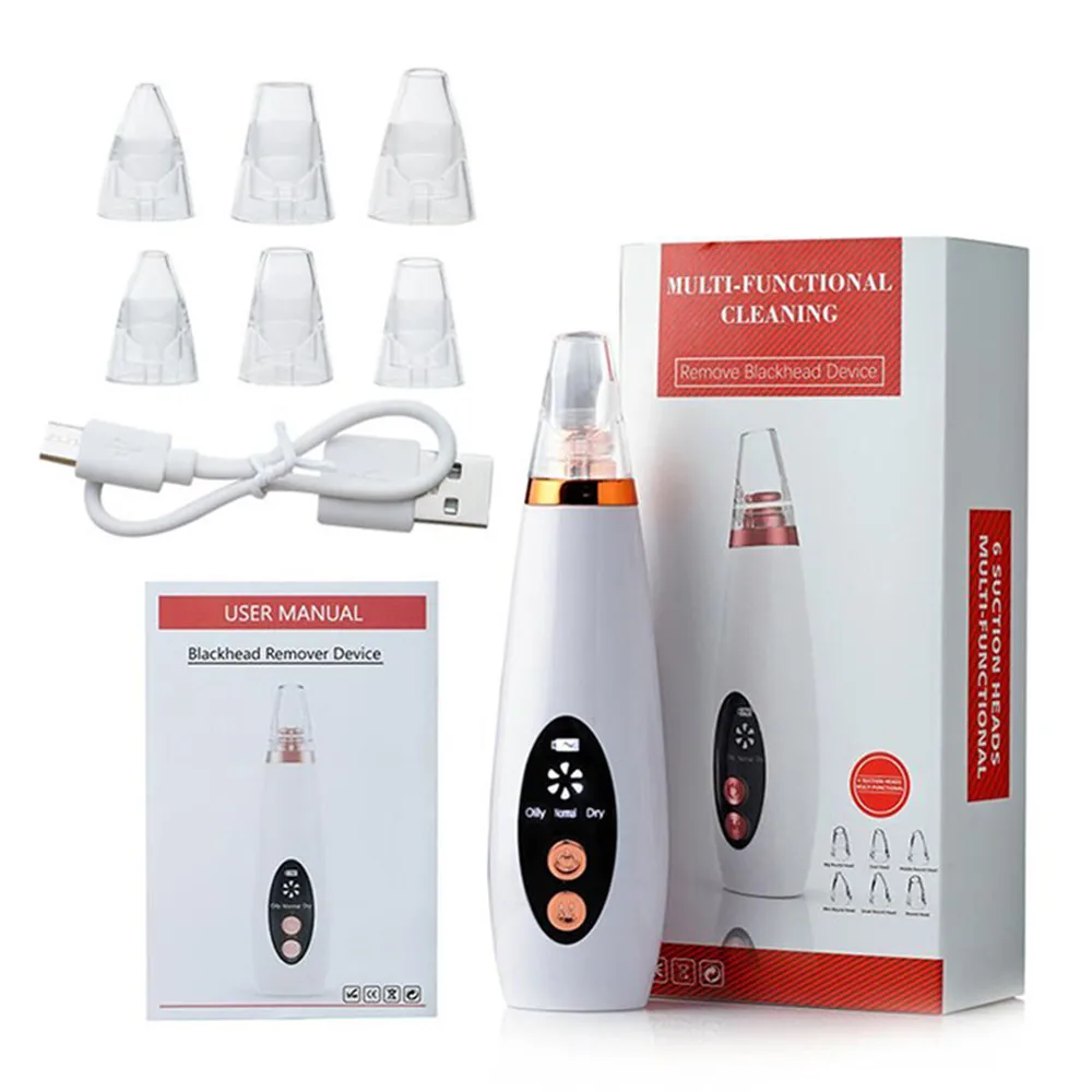 

Blackhead Remover Face Deep Nose Cleaner T Zone Pore Acne Pimple Removal Vacuum Suction Facial Diamond Beauty Clean Skin Tool