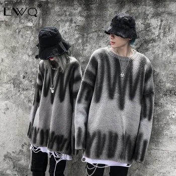 EWQ / 2019 New Fashion Autumn Winter Round Collar Irregular Striped Couple Sweater Women Loose Casual High Street Female 9A492
EWQ / 2019 New Fashion Autumn Winter Round Collar Irregular Striped Couple Sweater Women Loose Casual High Street Female 9A492