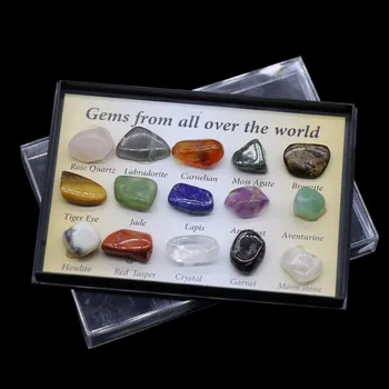 15PCS Irregular Natural Stone Mineral Gemstone Rock Educational Collection Set for Students Christmas Gifts Home Decorations
15PCS Irregular Natural Stone Mineral Gemstone Rock Educational Collection Set for Students Christmas Gifts Home Decorations
