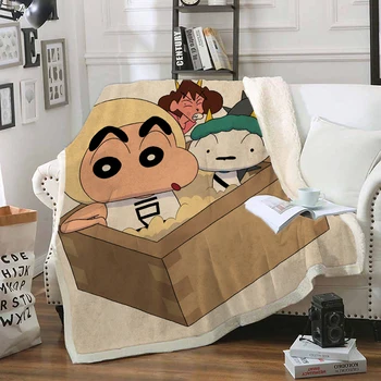 Anime Crayon Shin-chan Funny Character Blanket 3D Print Sherpa Blanket on Bed Home Textiles Dreamlike Style 09
Anime Crayon Shin-chan Funny Character Blanket 3D Print Sherpa Blanket on Bed Home Textiles Dreamlike Style 09