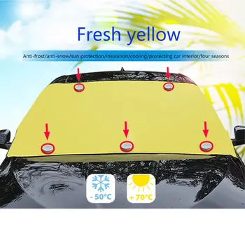 Snow Magnetic Cover All Seasons Folding Exterior Windproof Universal Car Front Windshield Sunshade UV Protection Soft Portable 
Snow Magnetic Cover All Seasons Folding Exterior Windproof Universal Car Front Windshield Sunshade UV Protection Soft Portable