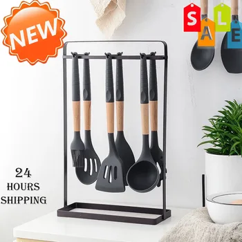 9/10/11/12pcs Cooking Tools Set Silicone+Wooden Handle Kitchen Cooking Utensils Set with Storage Box Turner Spatula Soup Spoon
9/10/11/12pcs Cooking Tools Set Silicone+Wooden Handle Kitchen Cooking Utensils Set with Storage Box Turner Spatula Soup Spoon