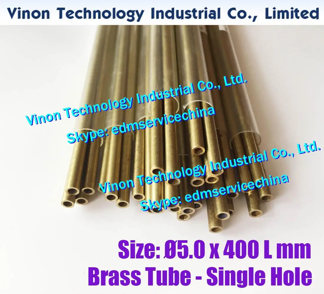 (30PCS/LOT) Ø5.0x400Lmm Brass Tube Single Hole, Brass EDM Tube Electrode,Tube Diameter 5.0mm Length 400mm for Electric Discharge
(30PCS/LOT) Ø5.0x400Lmm Brass Tube Single Hole, Brass EDM Tube Electrode,Tube Diameter 5.0mm Length 400mm for Electric Discharge