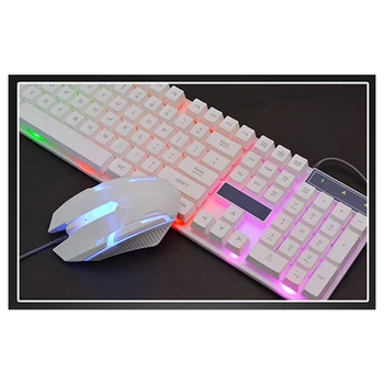 For Desktop Computer Illuminated Mechanical Hand Wired Gaming Keyboard And Mouse Set, for games, notebooks, office and home
For Desktop Computer Illuminated Mechanical Hand Wired Gaming Keyboard And Mouse Set, for games, notebooks, office and home