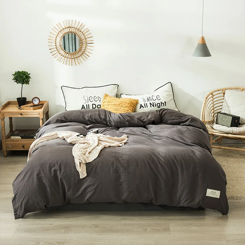 1pcs Duvet Cover Cotton Solid Color Grey Bedding Duvet Covers Higher Quality Bedroom Decoration with Zipper Type King Queen Size
1pcs Duvet Cover Cotton Solid Color Grey Bedding Duvet Covers Higher Quality Bedroom Decoration with Zipper Type King Queen Size
