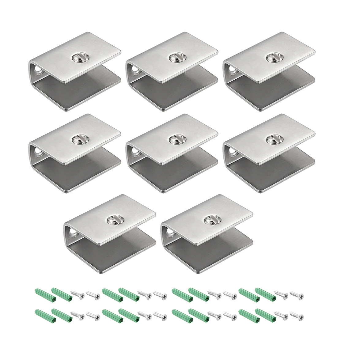 uxcell Glass Shelf Brackets - Adjustable Stainless Steel Glass Clamp Clip Holder Rectangle for 8-10mm thickness 8Pcs
uxcell Glass Shelf Brackets - Adjustable Stainless Steel Glass Clamp Clip Holder Rectangle for 8-10mm thickness 8Pcs