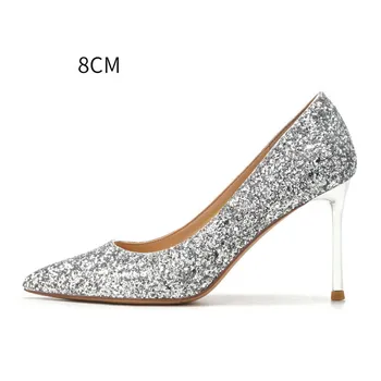 Wedding shoes new bride high heels dance party crystal shoes women's fine with pointed high heels 3CM、6CM、8CM
Wedding shoes new bride high heels dance party crystal shoes women's fine with pointed high heels 3CM、6CM、8CM