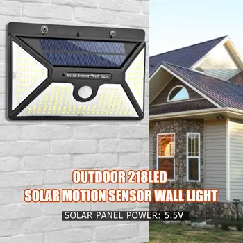 Outdoor 218LED Solar Light Motion Sensor Wall Light Waterproof Yard Security Lamp Solar Powered Sunlight for Garden Decoration
Outdoor 218LED Solar Light Motion Sensor Wall Light Waterproof Yard Security Lamp Solar Powered Sunlight for Garden Decoration