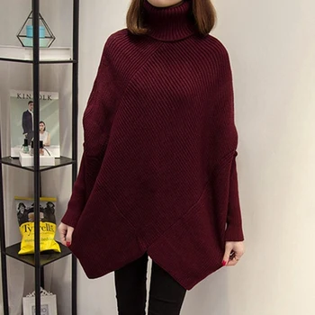 2019 Women High Quality Winter Sweater Long Turtleneck Female Solid Black Ladies Sweaters Mujer
2019 Women High Quality Winter Sweater Long Turtleneck Female Solid Black Ladies Sweaters Mujer