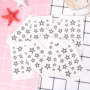 10Pcs/lot Hollow Five-pointed Stars Hollow Waterproof Temporary Tattoo Stickers Solid Black
10Pcs/lot Hollow Five-pointed Stars Hollow Waterproof Temporary Tattoo Stickers Solid Black