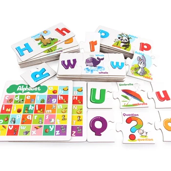 26 Uppercase Puzzle Lowercase Alphabet ABC Cardboard Letter Matching Pairing Cognitive Wisdom Development Kids Educational Toys
26 Uppercase Puzzle Lowercase Alphabet ABC Cardboard Letter Matching Pairing Cognitive Wisdom Development Kids Educational Toys