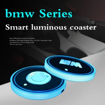 2X Led Car Logo Cup lights UBS car atmosphere light colorful intelligent Smart luminous water coaster for bmw mini
2X Led Car Logo Cup lights UBS car atmosphere light colorful intelligent Smart luminous water coaster for bmw mini