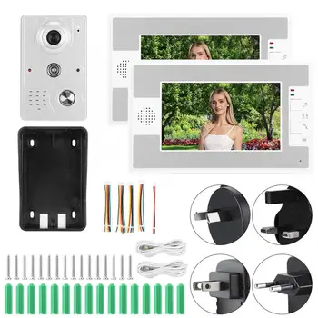 Video Intercom 7in Wired Video Doorbell Intercom 2 Monitors TFT Screen Night Vision Access System 100-240V
Video Intercom 7in Wired Video Doorbell Intercom 2 Monitors TFT Screen Night Vision Access System 100-240V
