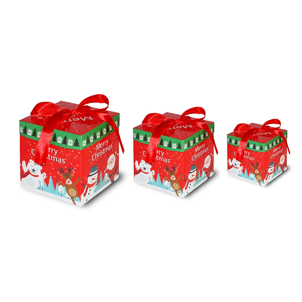3 pcs/set merry christmas candy box bag christmas tree gift b
