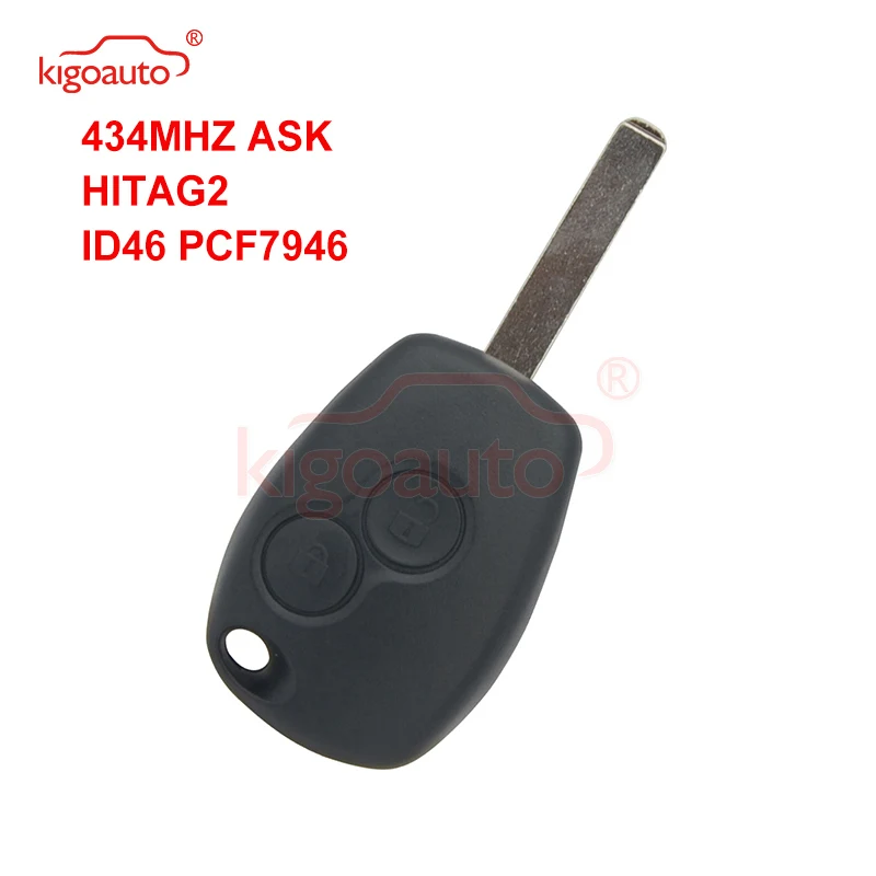 Kigoauto Remote car key 2 button 433Mhz VA6 blade PCF7946 ASK for Renault Master Clio Twingo Modus Kangoo key
Kigoauto Remote car key 2 button 433Mhz VA6 blade PCF7946 ASK for Renault Master Clio Twingo Modus Kangoo key